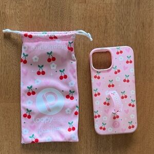 Loopy Case Pink Cherry Pattern Phone Case